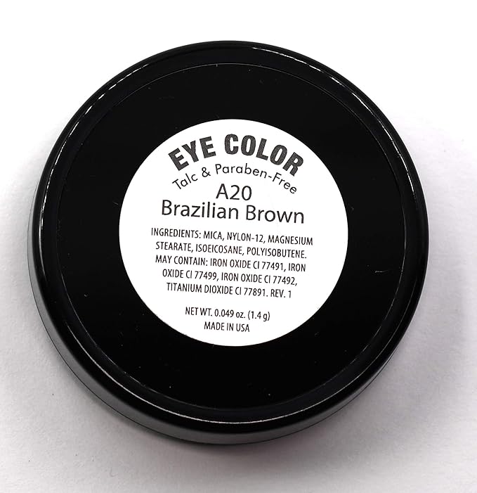 Brazilian Brown Cinnamon Chestnut Bronze Pressed Powder Single Vegan Eyeshadow; Talc, Paraben & Cruelty Free-Velvo Beauty