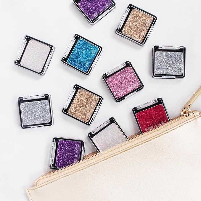 wet n wild Color Icon Eyeshadow Glitter - Ultra-Pigmented, Vitamin E Infused for a Silky-Smooth Moisturizing Application, Cruelty-Free & Vegan - Karma-Velvo Beauty