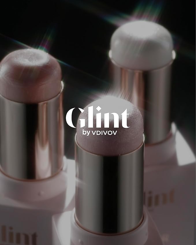 Glint Stick Highlighter (Dewy Moon, 0.24oz) - Multi-Use Illuminator Stick by LG Beauty. Creamy & Blendable Color.-Velvo Beauty
