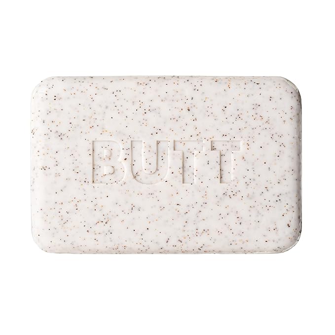 MARLOWE. No. 069 Butt Face Mens Soap, 7 Oz, Double Sided Moisturizing & Body Exfoliator Bar Soap with Pumice & Apricot Seed Powder, Crisp Sea Air, Fresh Sage + Cedarwood Scent-Velvo Beauty