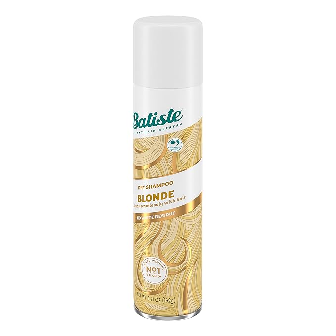 Batiste Dry Shampoo for Blonde Hair, Refresh Hair and Absorb Oil Between Washes, Waterless Shampoo for Added Hair Texture and Body, 5.71 oz-Velvo Beauty