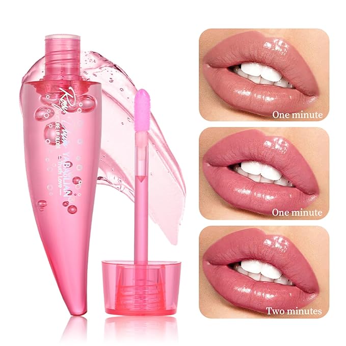 6PCS Aloe Vera Lip Gloss, Long Lasting Nutritious Lip Balm Moisturizing Aloe Vera Lip Oil for Lip Treatment and Dry Lips, Color Changing Lipstick Tinted Lip Balm Set (B)-Velvo Beauty