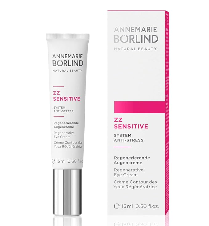 ANNEMARIE BÖRLIND – ZZ SENSITIVE Regenerative Eye Cream – With Vitamin C + E and Meadowfoam Extract to Strengthen the Natural Skin Barrier and Soothe Stressed Skin – Step 5 of 5-0.5 Oz-Velvo Beauty