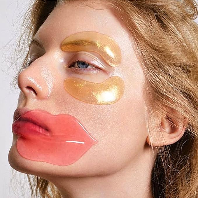 20Pcs Moisturizing/Plumping Lip Mask, Restores Moisture Mask for Dry Lips and Lines Overnight Care, Gel Treatment Masks (Pink)-Velvo Beauty