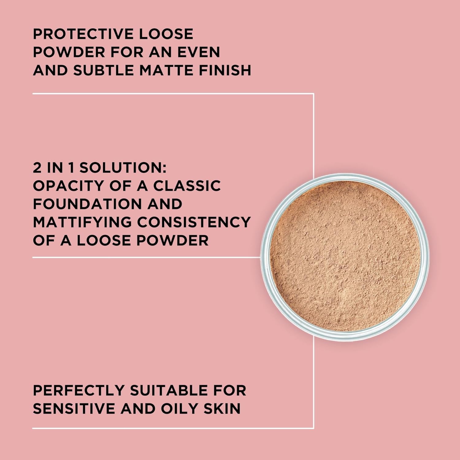 ARTDECO Mineral Powder Foundation - honey – loose setting powder for a smooth & matte finish - medium coverage - perfect for sensitive & oily skin - makeup with zinc & magnesium - vegan - 0.53 Oz-Velvo Beauty