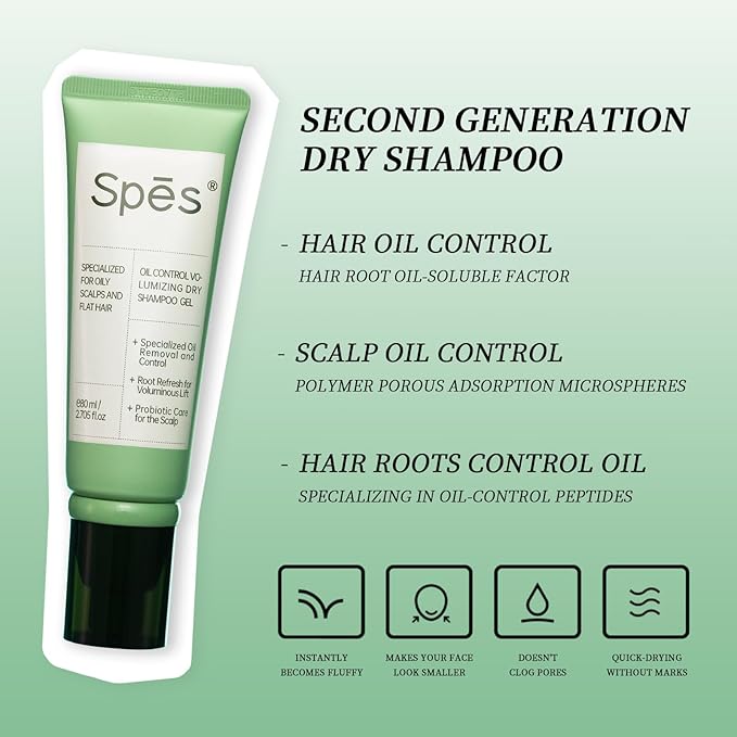Dry Shampoo Oil Control Volumizing Gel,No need to wash. Plant ingredients, 24-hour oil control,convenient to use, Improves itchy scalp, 4D hyaluronic(5mlx5, Cedar Scent)-Velvo Beauty