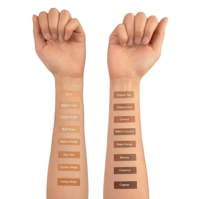 Ruby Kisses Natural Full Coverage 3-In-1 Stick Foundation. Easy to Apply, Hydrating, Lightweight, Long Lasting, Concealer and Contour Stick for Face Makeup (Caramel)-Velvo Beauty