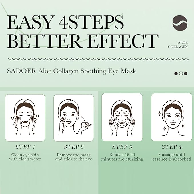 Aloe Vera Under Eye Mask,60 PCS Aloe Vera Gel Eye Mask Skin Care,Hyaluronic Acid Collagen Under Eye Patches for Dark Circles and Puffiness,Reduce Wrinkle Patches,Improves & Firms Eye Skin-Velvo Beauty