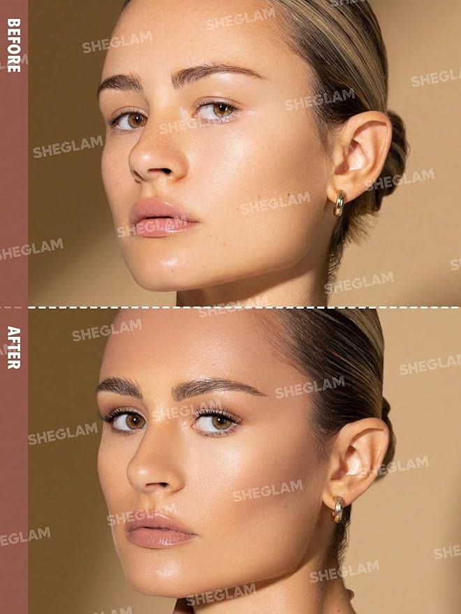 SHEGLAM Sun Sculpt Cool Toned Liquid Contour Stick Long Lasting Cream Bronzer Makeup - Tawny Amber-Velvo Beauty