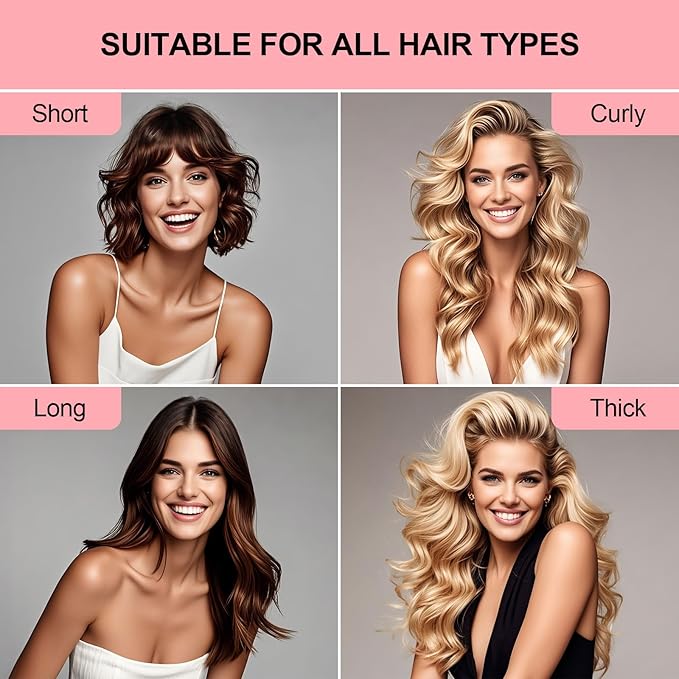 Heatless Curls Overnight Set - Jumbo Overnight Hair Curlers to Sleep In, Soft Velvet Hair Rollers for Women, No Damage Curls Styling Tools 3pcs-Velvo Beauty