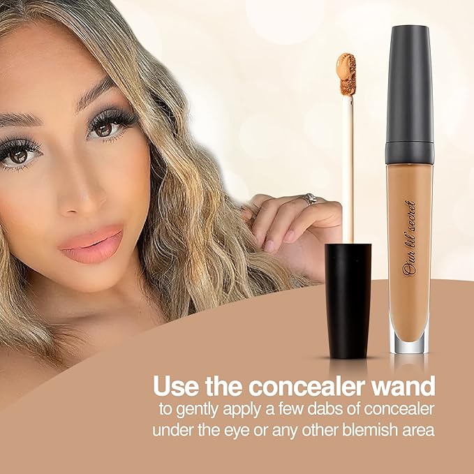 Frankie Rose Cosmetics Our Lil’ Secret Concealer – Sweat-Proof & Matte Under Eye Concealer, Long Lasting Concealer Full Coverage For Fine Lines, Dark Circles & Hide Imperfections - Java-Velvo Beauty