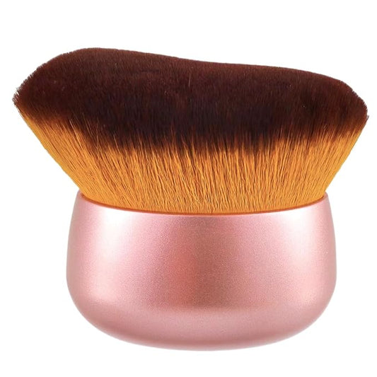 Blend & Blur 75mm Body Kabuki Brush - For Self Tanner, Body Bronzer & Foundation | Face/Back Multitool | Wet/Dry Use (Rose Gold)-Velvo Beauty