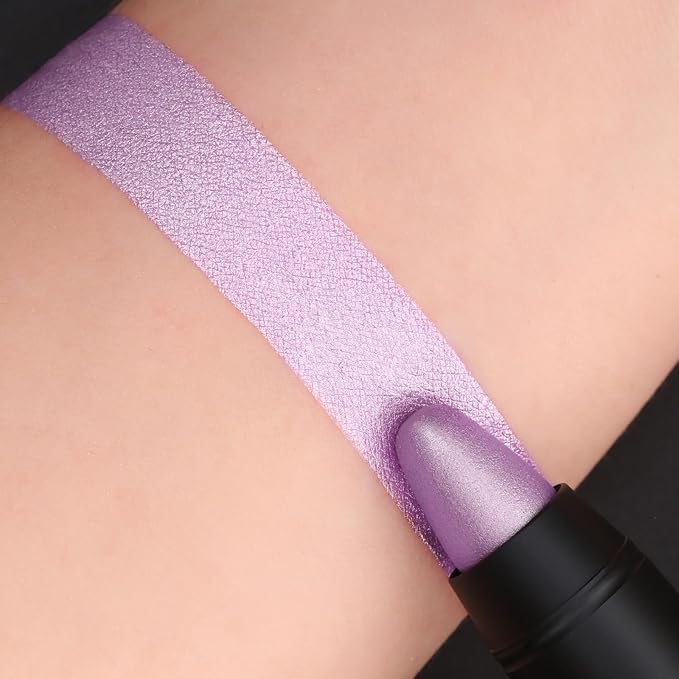 FOCALLURE Ultra Chic Metallic Lipstick,Rich Vitamin E Lip Crayon,Lightweight Shinning Color without Drying or Fading,Long Lasting Lips Makeup,#20 Lavender-Velvo Beauty