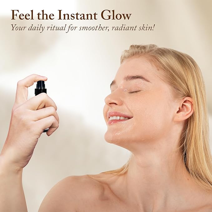 4 Oz Face Lift Mist - Hydrating Face Moisturizer with Green Tea & Niacinamide - Natural Skin Care Spray with Antioxidants, Amino Acids & Aloe for Brighter, Softer Complexion-Velvo Beauty