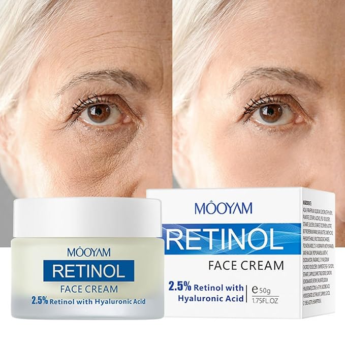 Retinol Cream, Retinol Moisturizer for Face and Neck, Wrinkle Cream for Face, Retinol Complex,Wrinkle Cream Anti Aging Retinol Facial Cream with Hyaluronic Acid, Collagen cream,Anti aging cream.-Velvo Beauty
