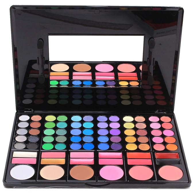 Pro Makeup Gift Set All In One Makeup Palette Cosmetic Contouring Kit 78 Colors Eyeshadow Palette with Blush, Face Powder and Lip Gloss #3 - Ideal Gift for Holiday-Velvo Beauty