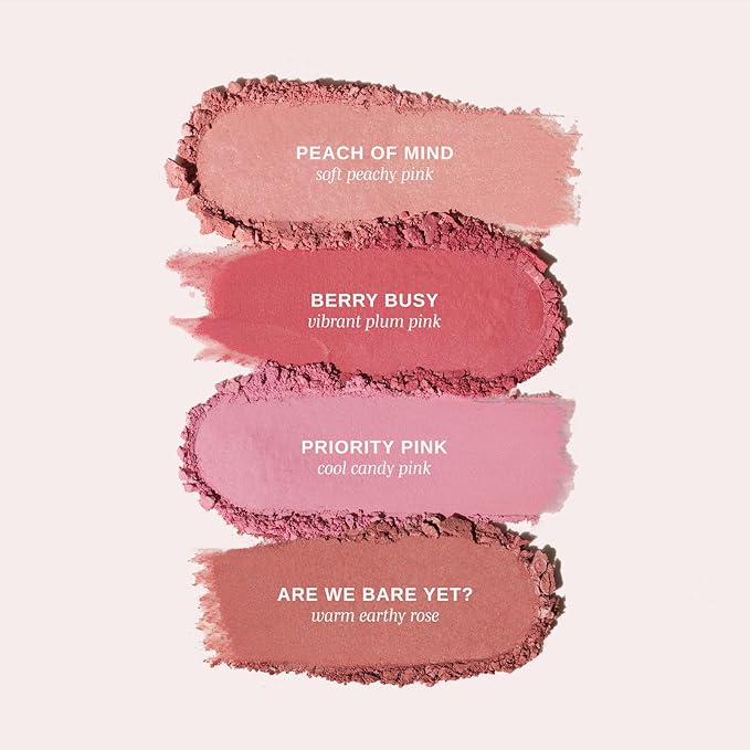 Wander Beauty Hydrating Powder Blush - Lightweight, Pink Blush Makeup with a Blurring, Satin Finish - Buildable Formula with Hyaluronic Acid, Squalane & Aloe Leaf Extract - Priority Pink - 0.18 oz-Velvo Beauty