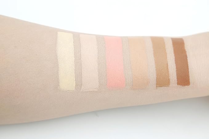 6 Color Contour and Highlighting Makeup Kit Contouring Foundation Concealer Palette Cream Kit Mattle (Medium)-Velvo Beauty