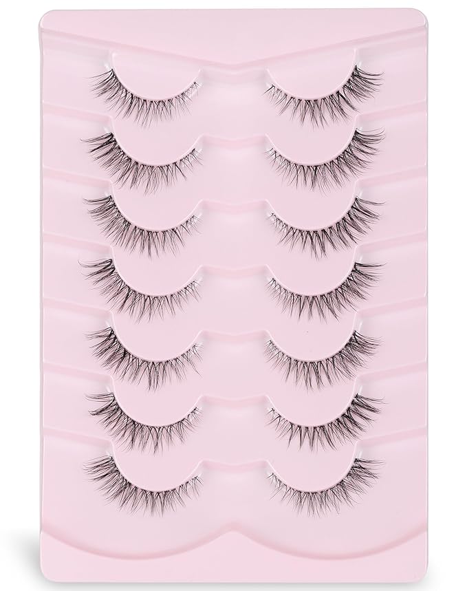 Lashes Natural Look False Lashes Wispy Lashes Fake Eye Lashes Strip Lashes Natural Eyelashes Wispy Natural Lashes UP24-Velvo Beauty