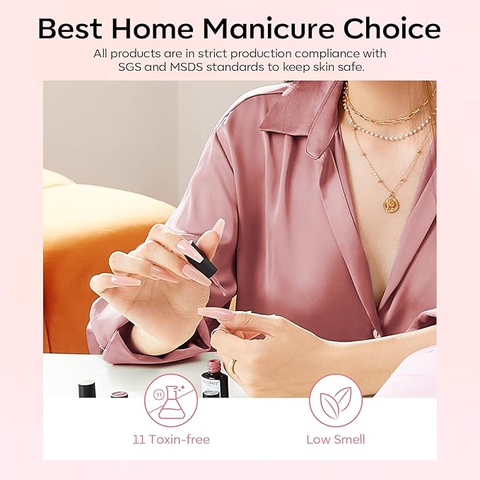 modelones Pearl Gel Nail Polish, 6 Colors Shimmer Glitter Iridescent White Nude Blue Pink Mermaid Nail Drawing Soak Off Gel Polish Swirl Shell Thread Effect Gift DIY at Home with Dotting Pen-Velvo Beauty