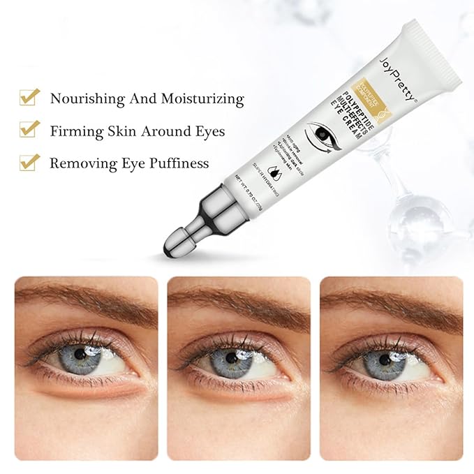 Polypeptide Eye Cream for Dark Circles,Bags Under and Puffiness,Polypeptide Eye Cream Anti Aging Firming Eye Cream,Wrinkie Removal Dark Circles Remove Eye Bags Nourishing Eye Serum Skin Care-Velvo Beauty