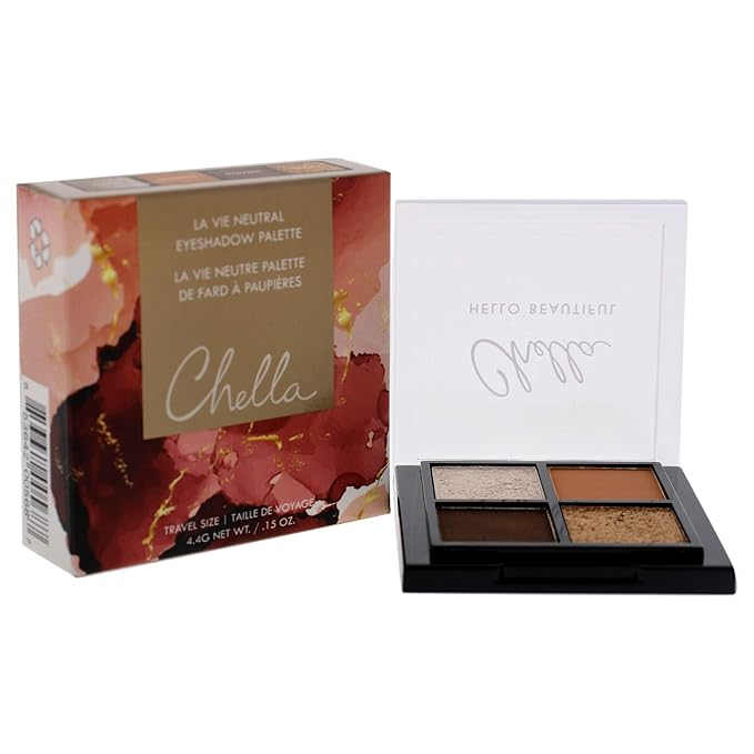 Chella Makeup Eyeshadow Palette (Travel Size, La Vie)-Velvo Beauty