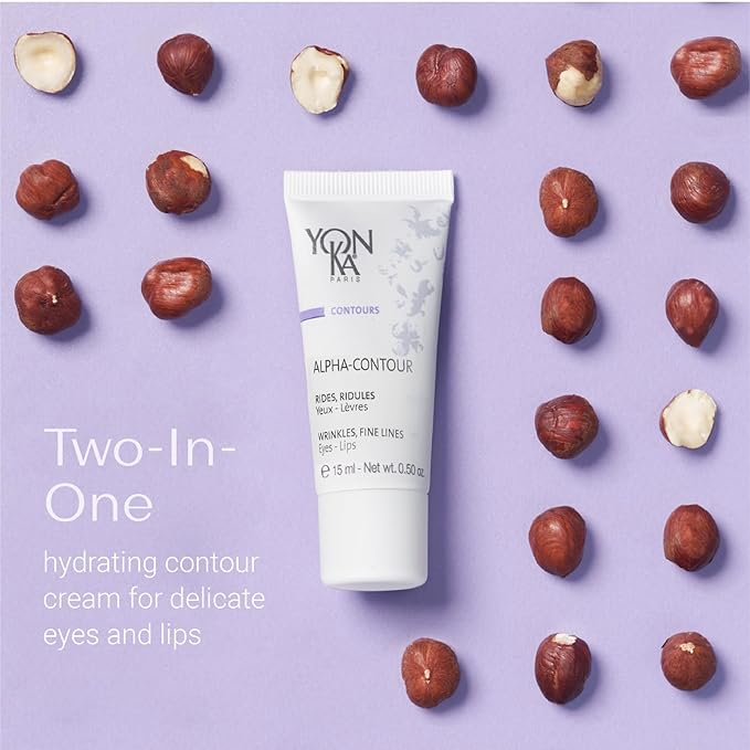 Yon-Ka Alpha-Contour Eye and Lip Cream (15ml) Anti-Wrinkle Regenerating Contour Creme, Naturally Soften Signs of Aging with Botanical Oil Blends and Fruit Acids, All Skin Types, Paraben-Free-Velvo Beauty
