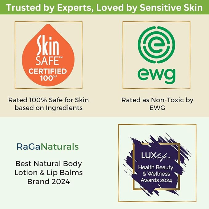 RaGaNaturals Natural Unscented Body Lotion for Dry, Sensitive Skin with Shea Butter, Avocado Oil & Vitamin E - Moisturizing, Fragrance Free Hand Lotion With Organic Essence -For Women, Men, Kids-16 Oz-Velvo Beauty