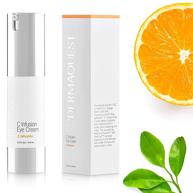 DermaQuest C Infusion Hydrating Revitalizing Eye Cream - Eye Bags Reducer, Eye Puffiness Treatment & Under Eye Cream For Dark Circles (0.5 oz)-Velvo Beauty