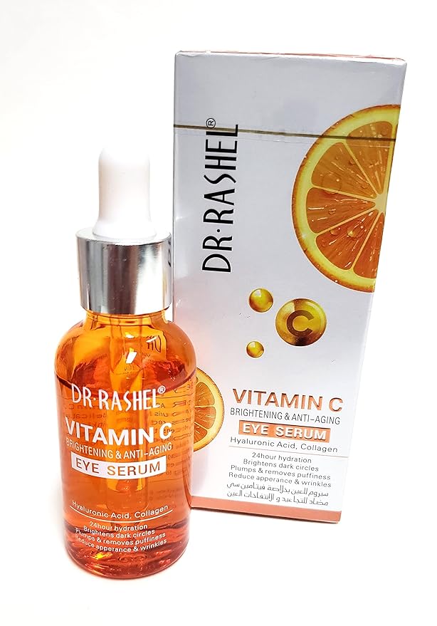 Vitamin C Eye Anti - Aging Serum Essence | Hyaluronic Acid and Collagen, Reduce Wrinkles, Remove Dark circles & Puffiness, Size (1.01 oz)-Velvo Beauty