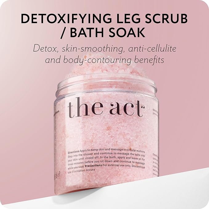 Detox Organic Body Scrub with Himalayan & Sea Salt - Anti Cellulite Nourishing Restores Cleanser Scrubs for Legs, Feet, Hands - Gifts for Women Men, Home Spa Care, Vegan (10.58 Oz, Grapefruit)-Velvo Beauty