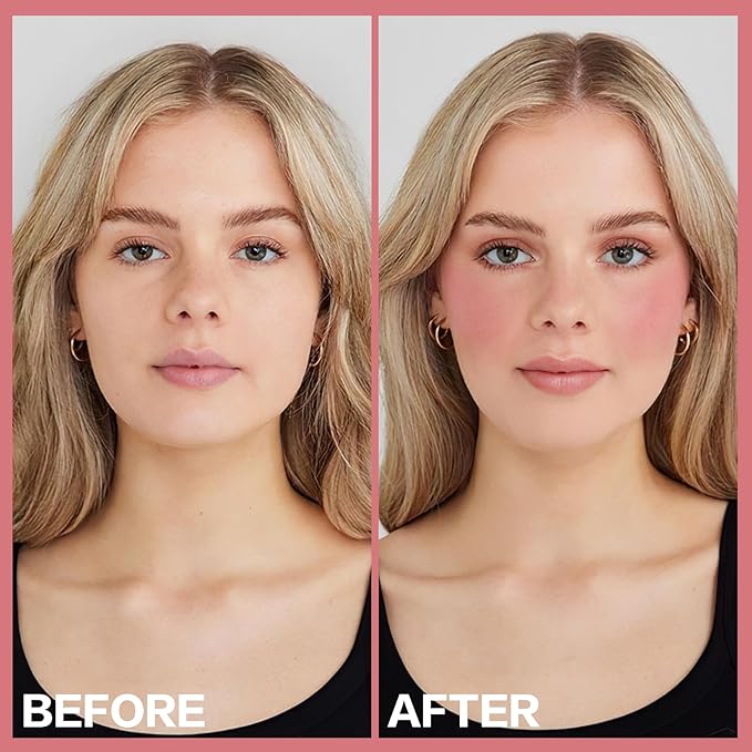 2Pcs Cream Blush Makeup Stick,Monochromatic Multi-Stick Face Blush for Cheek,Lip and Eye,Matte and Dewy Finish for Long Wearing,Easy Application.BLISS-Velvo Beauty