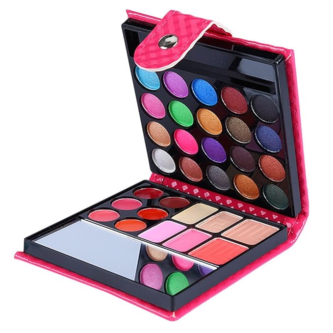 All-in-one Holiday Makeup Gift Set | Full Makeup Kit for Women Essential Starter Bundle Include 20 Highly Pigmented Shimmer Eyeshadow Palette,3 Blush,3 Face Powder, 6 Lipgloss, Brush-Velvo Beauty