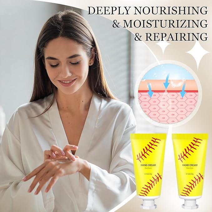 144 Pcs Softball Lip Balm Hand Cream Set Softball Accessories Softball Party Favors Including 36 Softball Lip Balm 36 Moisturizing Hand Cream 36 Bags 36 Softball Cards and Ropes for Kids Gifts-Velvo Beauty