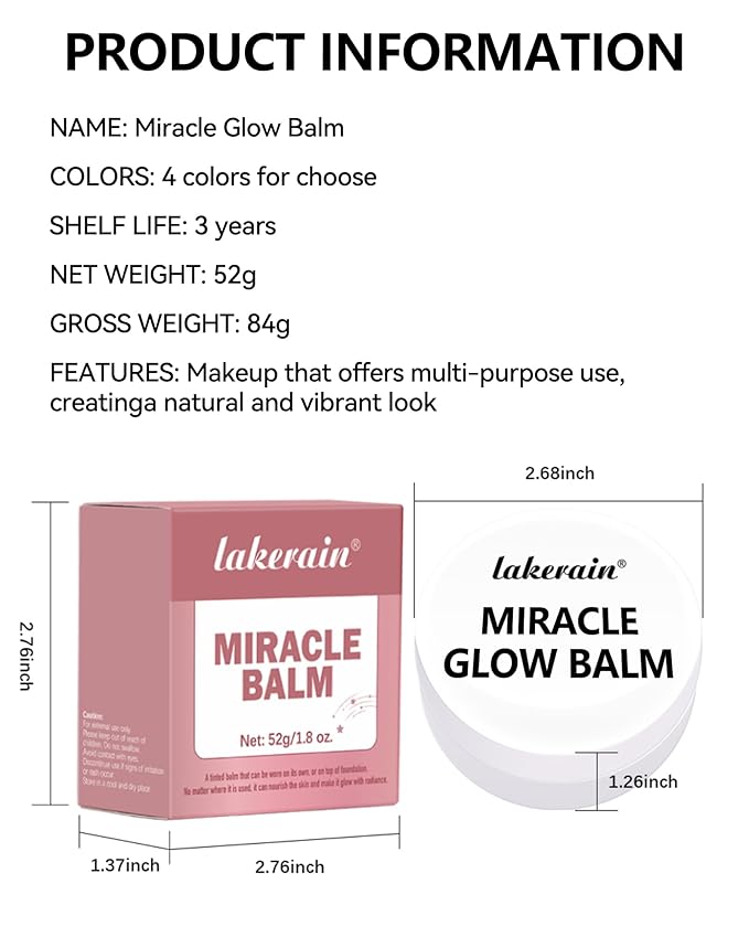 Multi Glow Balm,Miracle Glow Balm Tinted Face Creamy Blush for Women Cheek Lip Eye,Hydrating Lightweight & Blendable Color,Shimmer Blusher Facial Makeup,Mother's Day Gift for Women Girl-01Natural-Velvo Beauty