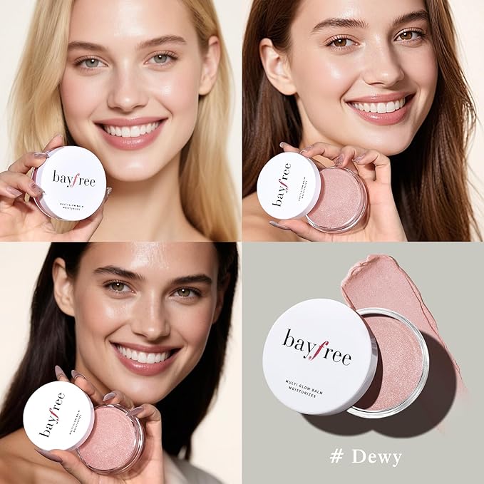 Multi Glow Balm Set, Cream Blush with Double-ended Brush, Radiant Finish, Hydrating, Creamy, Radiant Finish, Lightweight & Blendable Color, Face Balm-Velvo Beauty