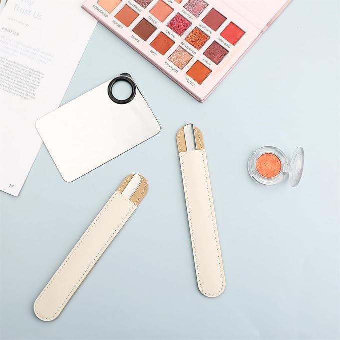 Makeup Mixing Palette, 5 Piece Set Makeup Palette Tray, Foundation Mixing Palette with Stir Stick, Spatula for Foundation Eye Shadow Lipsticks-Velvo Beauty