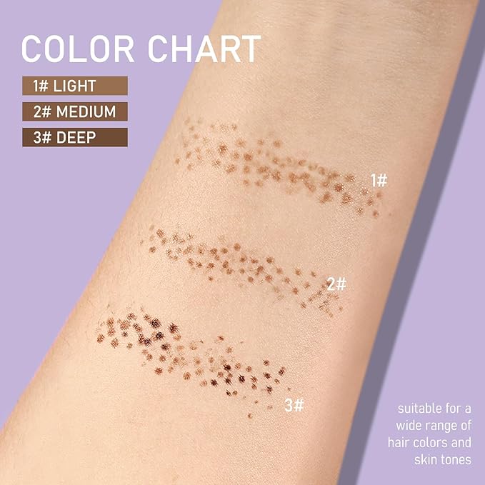 Freckles Stamp Pen, Resistant Faux Liquid Freckle Makeup, Waterproof Sweatproof Quick Dry Long Lasting, Natural Lifelike Sunkissed Matte Finish Fake Freckle Pen-DEEP-Velvo Beauty