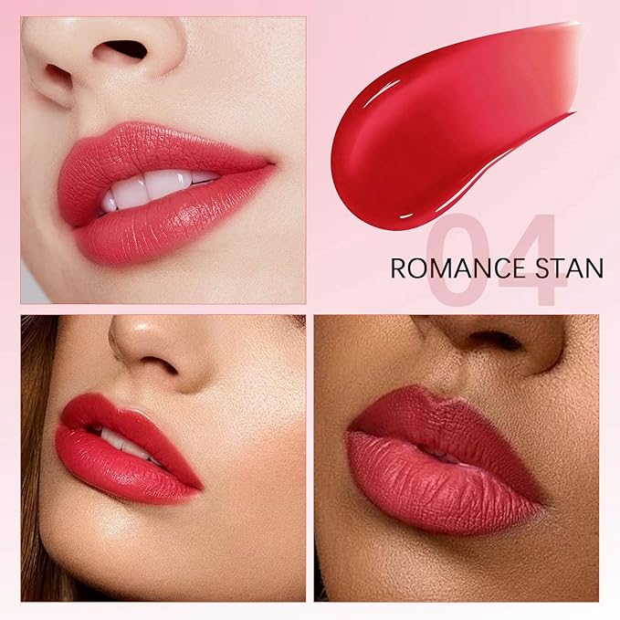 QueenDiary Lip tint Peel Off Lip Stain,Lip Stain Waterproof, Lip Tattoo Peel Off with Matte Finish, Long Lasting, Transfer-proof, Highly Pigmented Color (Romance Stain)-Velvo Beauty