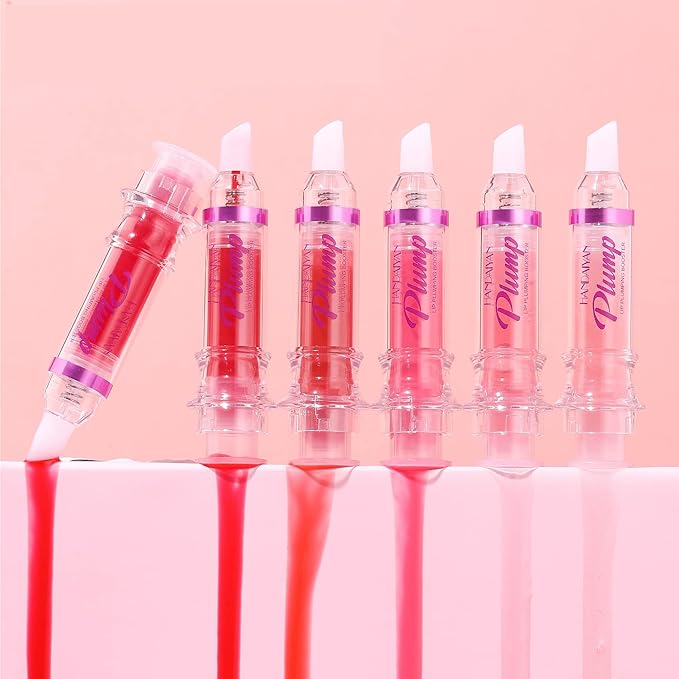 Natural Spicy Lip Plumping Booster Lip Plumping Oil,Lip Plumper Gloss, Ultra-Hydrating & Nourishing Plump and Pout Lip Plumper, Glossy Finish Fuller Lip Plumping Lip Gloss for Women Girls(03#)-Velvo Beauty