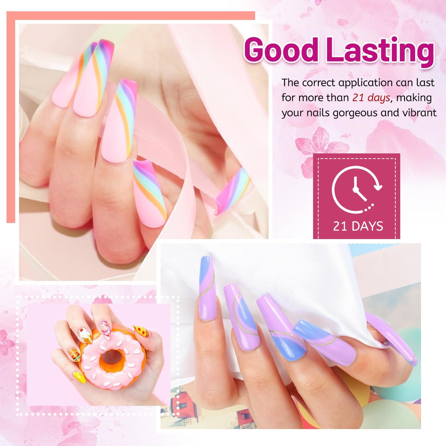 JODSONE 20 Color Vibrant and High Shine Gel Nail Polish Kit with 3 PCS Base Coat and Matte and Glossy Top Coat-Velvo Beauty