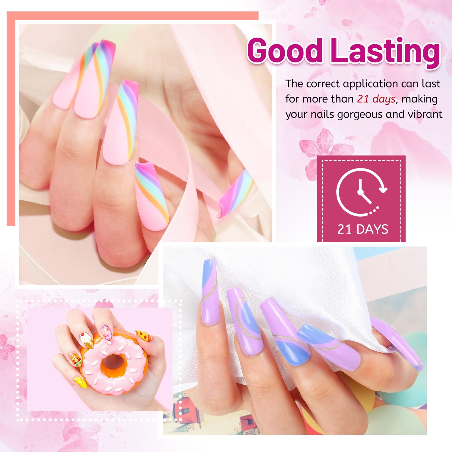 JODSONE 20 Color Vibrant and High Shine Gel Nail Polish Kit with 3 PCS Base Coat and Matte and Glossy Top Coat-Velvo Beauty