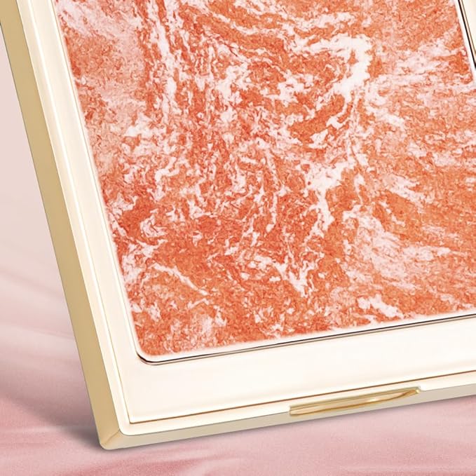 CATKIN Cheek Blush Bake Shimmer Pink Peach Multi Blusher Natural Powder Palette 10g (C04 Shimmer)-Velvo Beauty