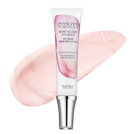 Physicians Formula Rosé All Day To Night Eye Cream, Dark Circles, Puffiness, Bags Under Eyes, Wrinkles | Dermatologist Tested, Clinicially Tested, Hypoallergenic-Velvo Beauty