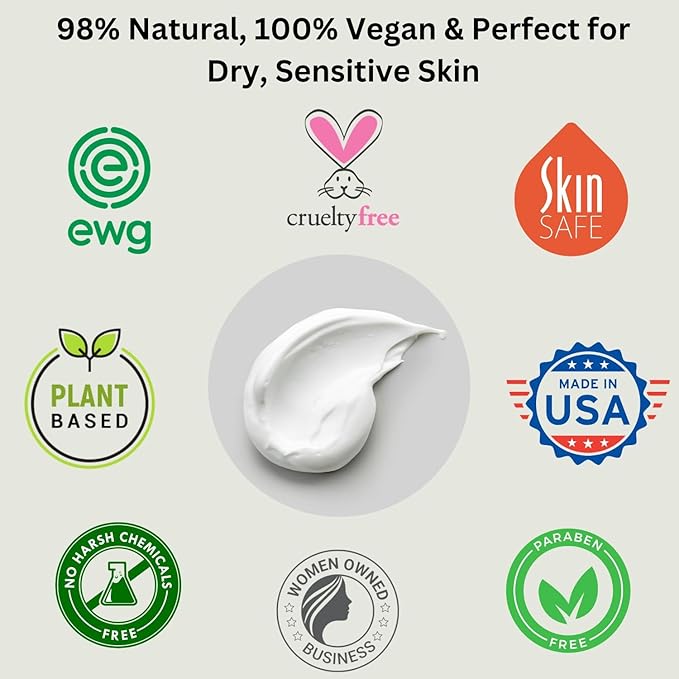 RaGaNaturals Natural Unscented Body Lotion for Dry, Sensitive Skin with Shea Butter, Avocado Oil & Vitamin E - Moisturizing, Fragrance Free Hand Lotion With Organic Essence -For Women, Men, Kids-16 Oz-Velvo Beauty