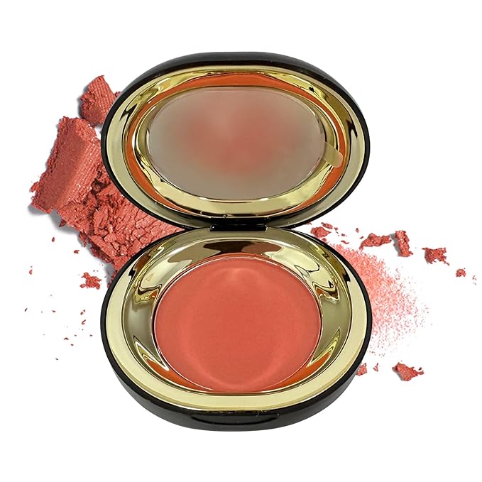 Face Blush for Cheeks Waterproof Cream Blush makeup, Soft Face Blush Natural Makeup Lightweight & Natural Matte Finish Long Lasting Makeup Easy to Smudge and Apply Blushes for Beginne(Coral Orange)-Velvo Beauty