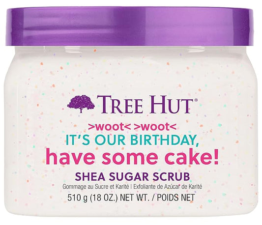 Tree Hut Exfoliating Shea Sugar Scrub Birthday Cake, 18 oz-Velvo Beauty