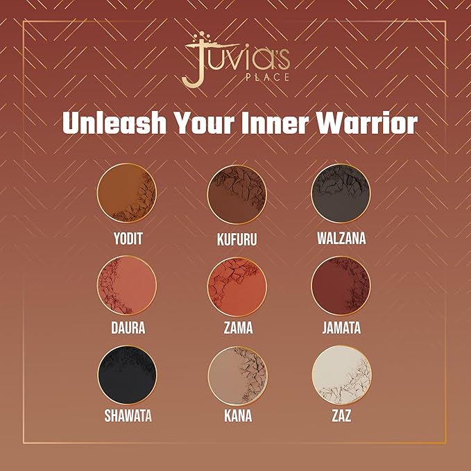 Juvia's Place Warrior 2 Eyeshadow Palette - Professional Eye Makeup, Pigmented Eyeshadow Palette, Makeup Palette for Eye Color & Shine, Pressed Eyeshadow Cosmetics-Velvo Beauty