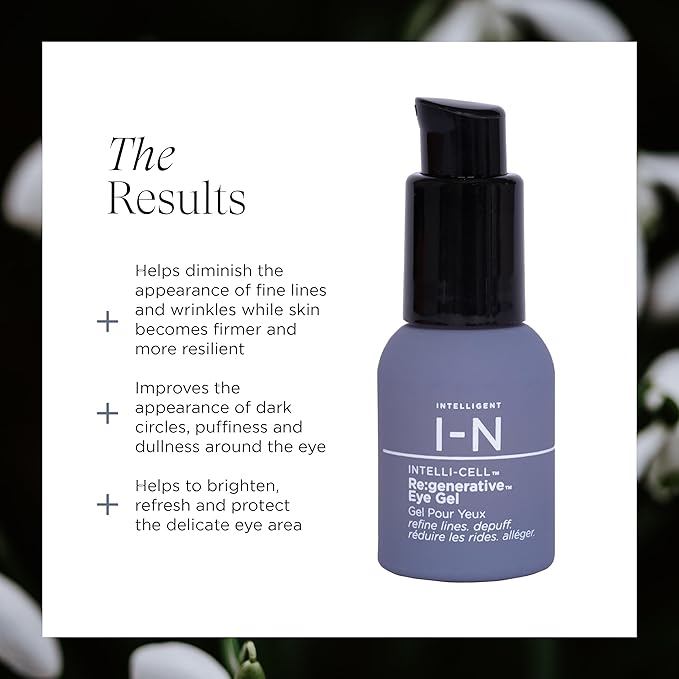 Re:generative Eye Gel, Firming Treatment for Dark Circles and Puffiness, With Plant Actives to Brighten, Refresh and Protect, 0.5 Oz-Velvo Beauty