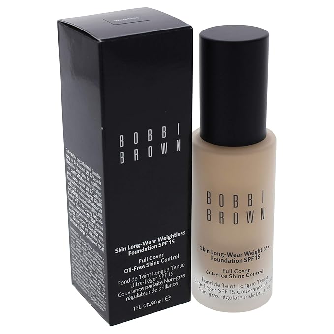 Bobbi Brown Skin Long-Wear Weightless Foundation SPF 15-1 Warm Ivory Women 1 oz-Velvo Beauty
